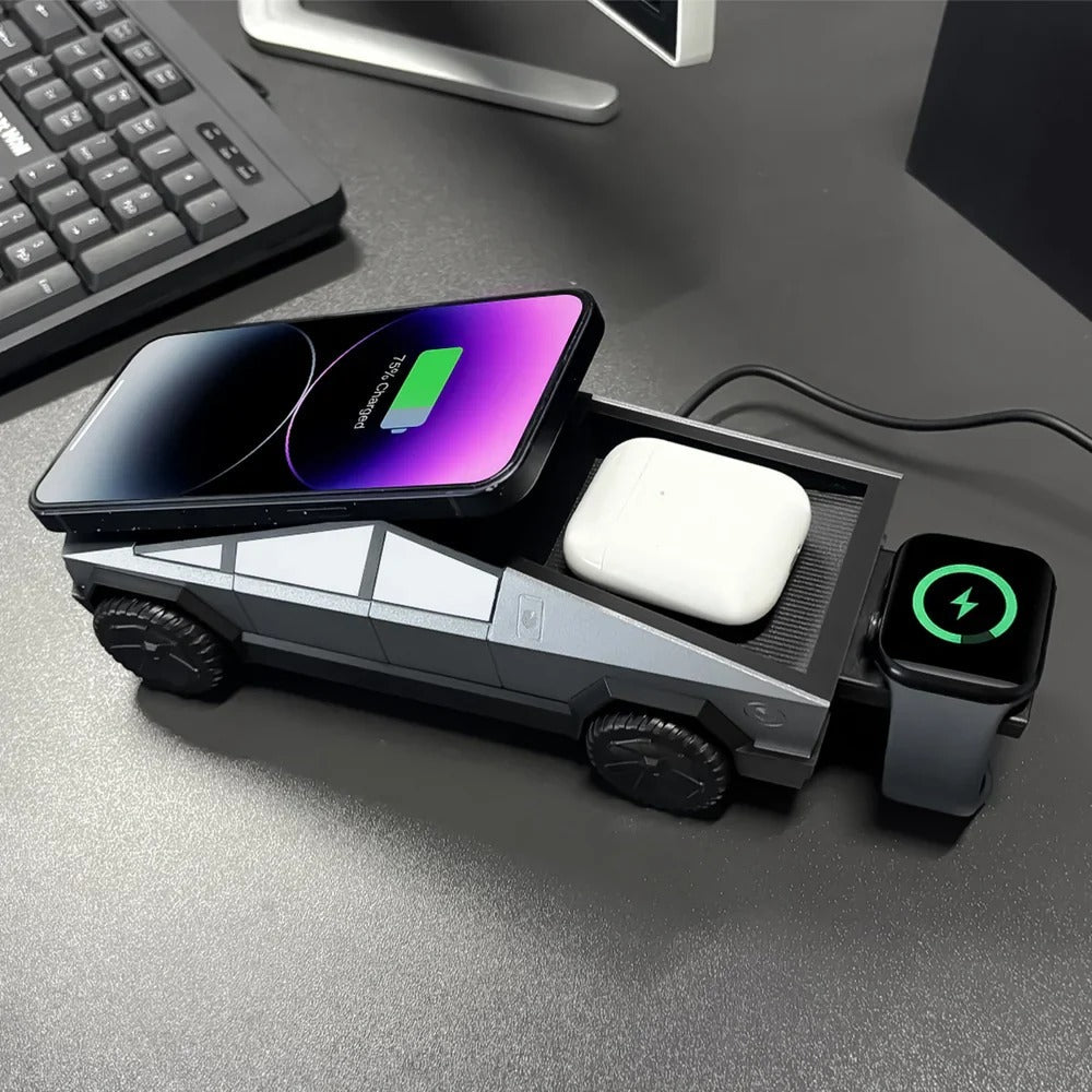 Cybertruck 3 - in - 1 Wireless Charger & Stand - CyberGearcoCyberGearco
