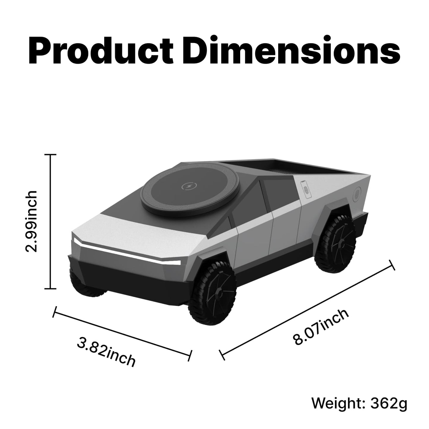 Cybertruck 3 - in - 1 Wireless Charger & Stand - CyberGearcoCyberGearco