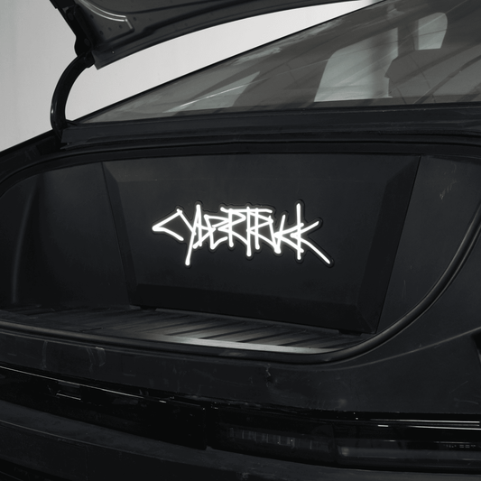 Cybertruck Frunk Accent Light Animated LED Lettering - CyberGearcoCyberGearco