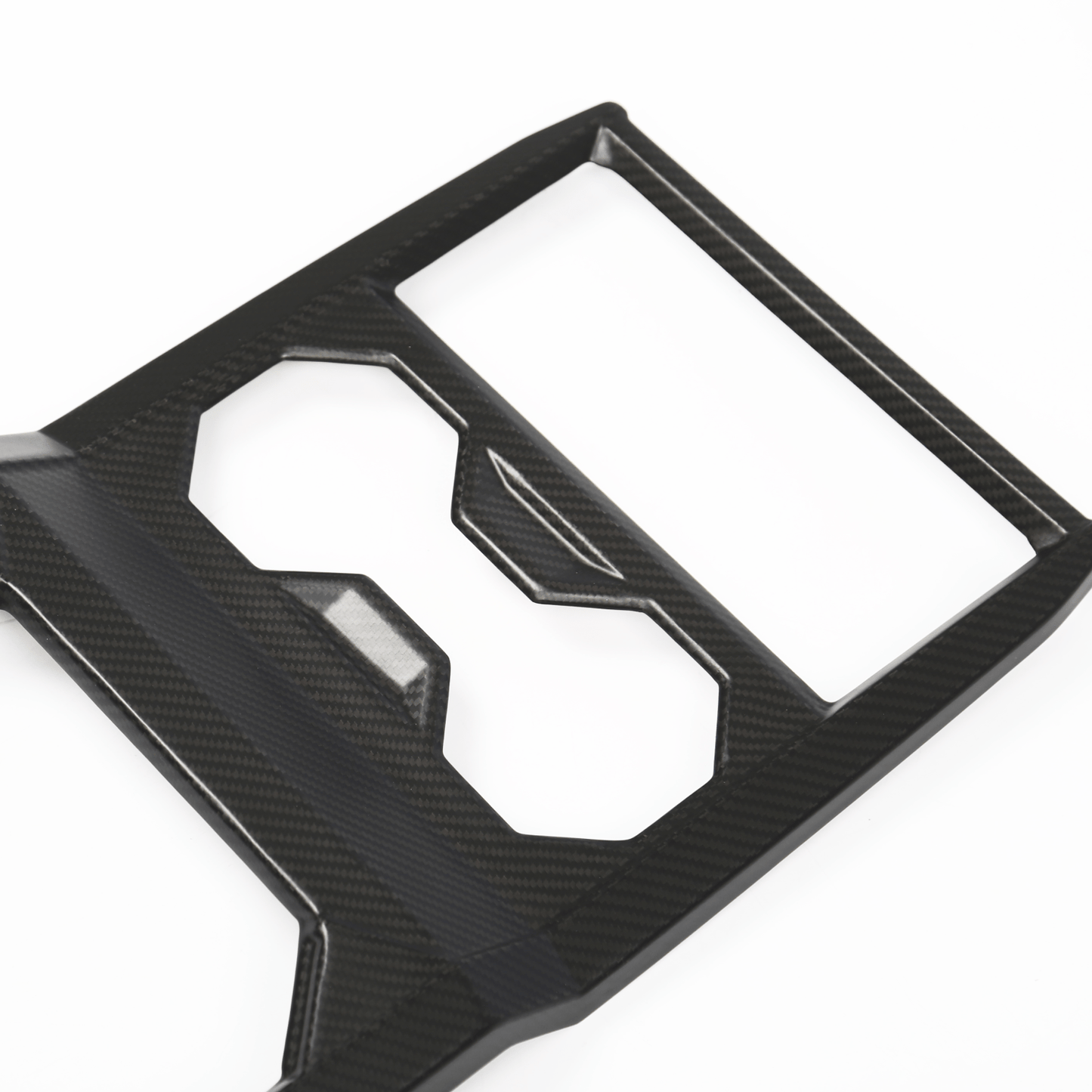 Cybertruck Real Carbon Fiber Front Drain Cup Panel(Glossy/Matte) - CyberGearcoCyberGear