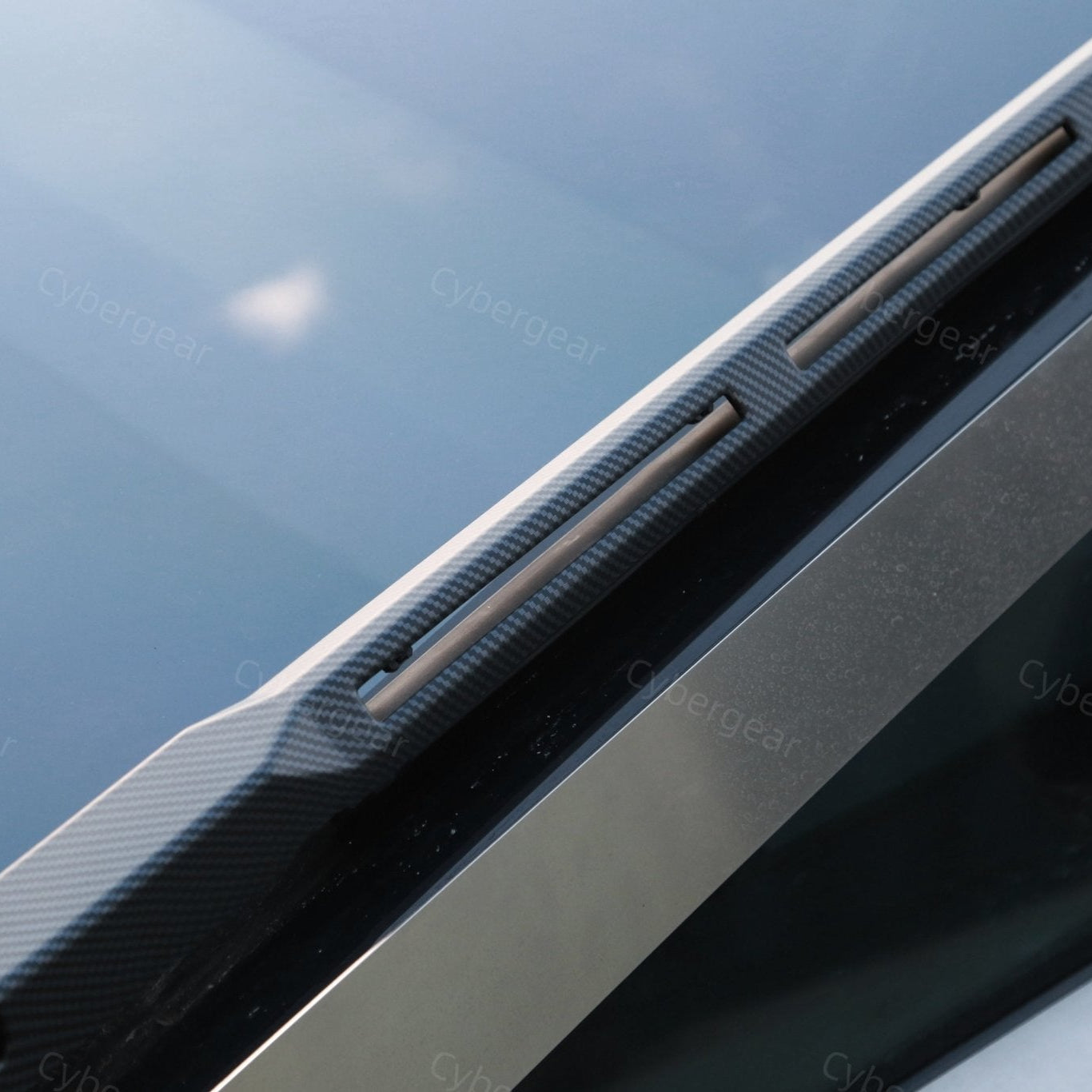 Cybertruck Wiper Carbon Fiber Texture ABS Protection Trim Cover - CyberGearcoCyberGear