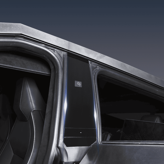 Tesla Cybertruck B & C Pillars & Door Buttons Wrap - CyberGearcoCyberGearco