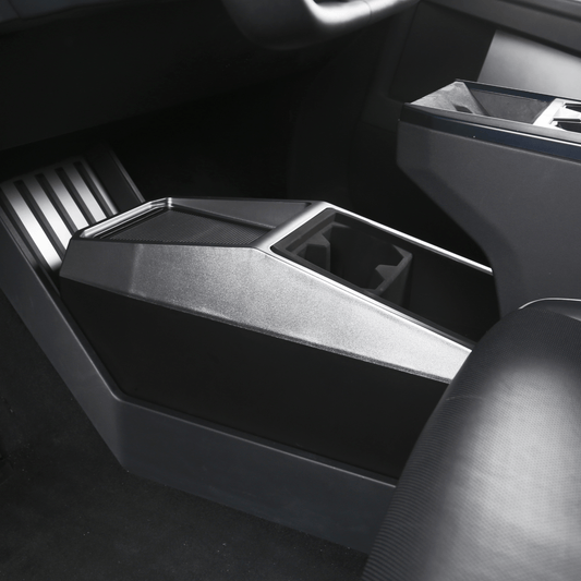 Tesla Cybertruck Center Floor Organizer & Trash Bin - CyberGearcoCyberGear