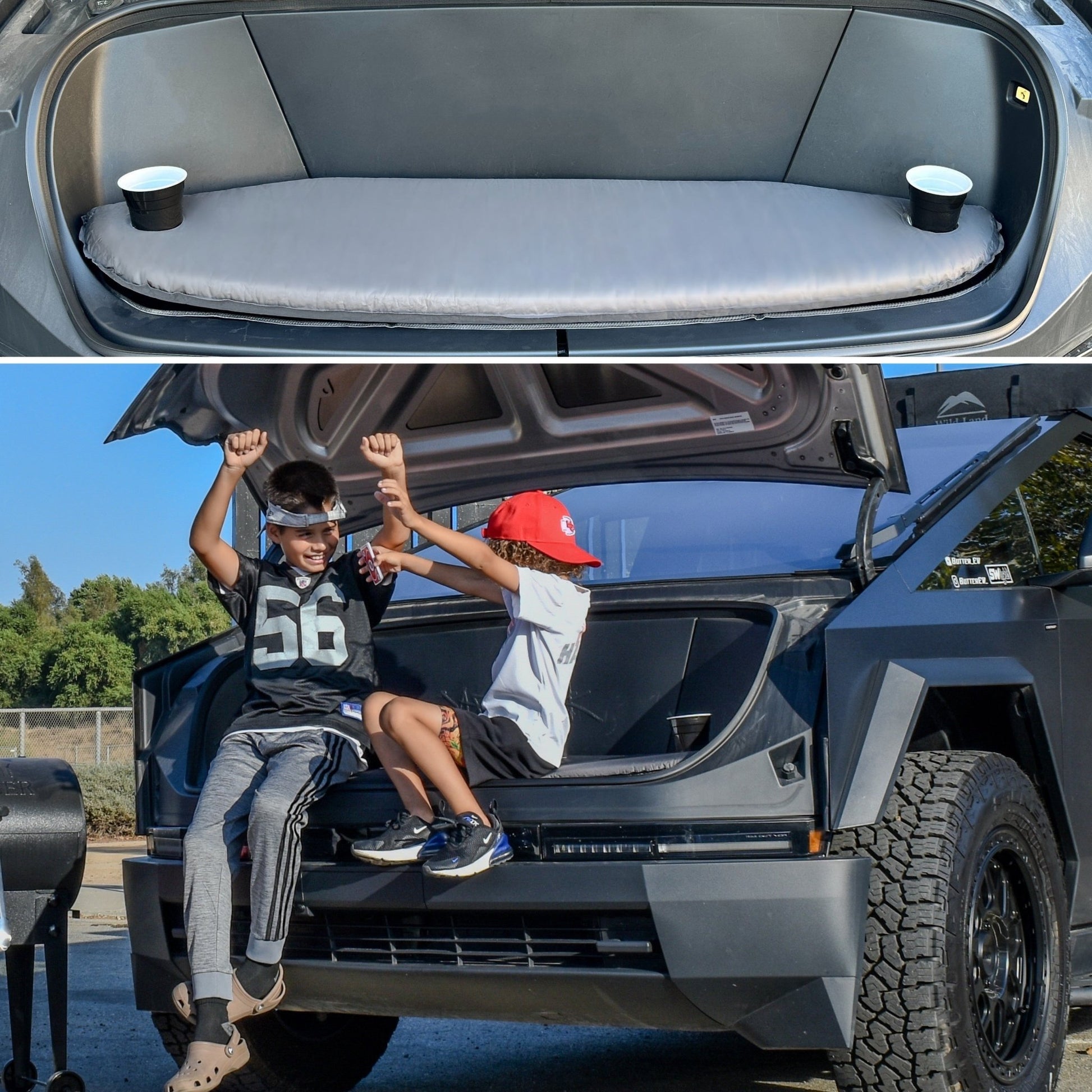 Tesla Cybertruck Inflatable Air Mattress & Self - inflating cushion - CyberGearcoCyberGear