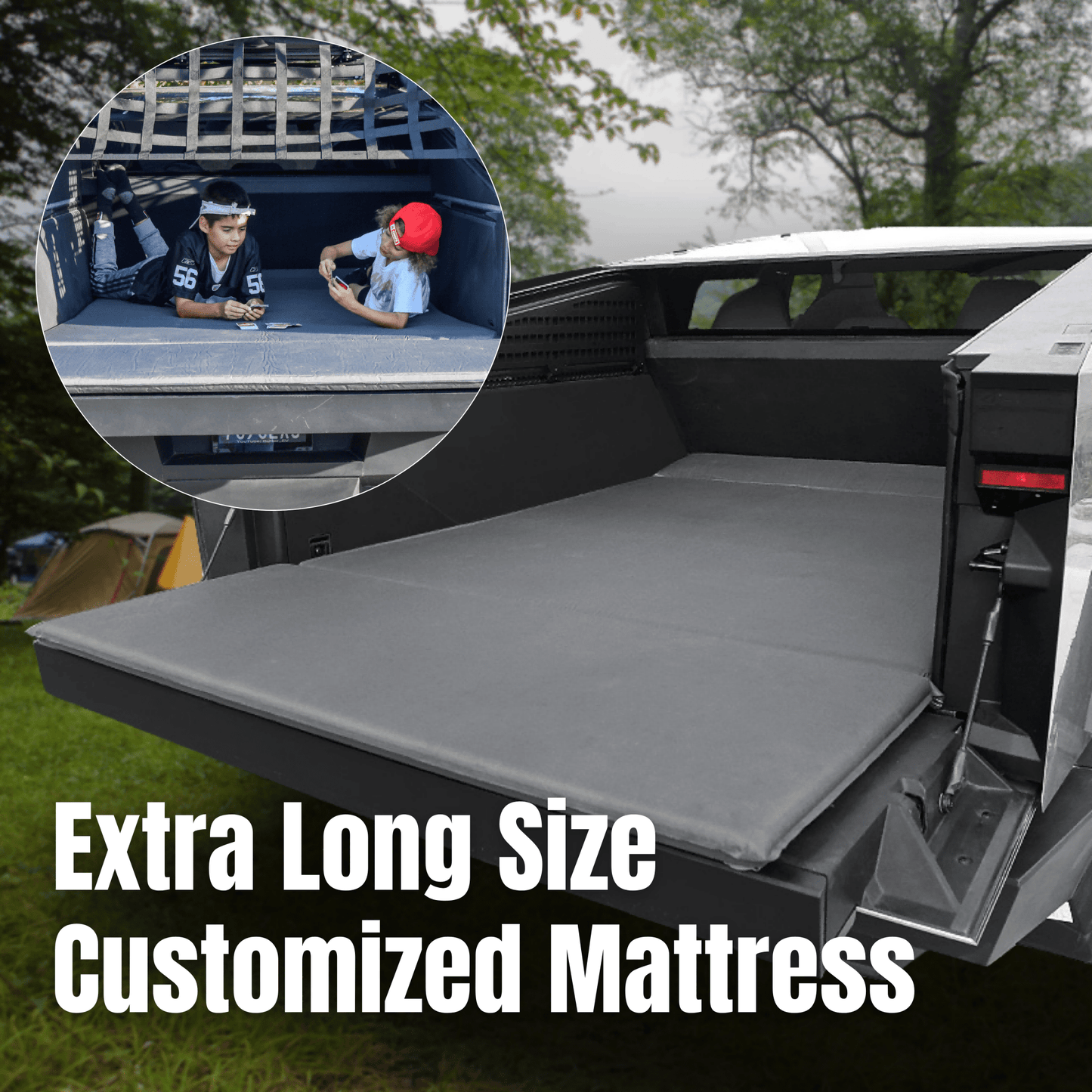 Tesla Cybertruck Inflatable Air Mattress & Self - inflating cushion - CyberGearcoCyberGear