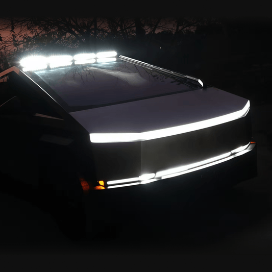 Tesla Cybertruck LED Light Bar Off - Road Overland Roof Top Lighting Bar - CyberGearcoCyberGear