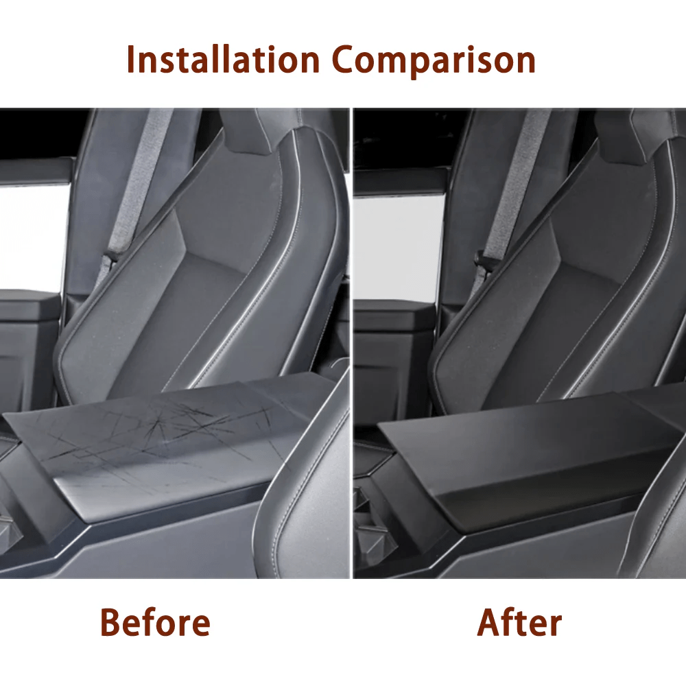 TPE Console Armrest Cover for Tesla Cybertruck - CyberGearcoCyberGear