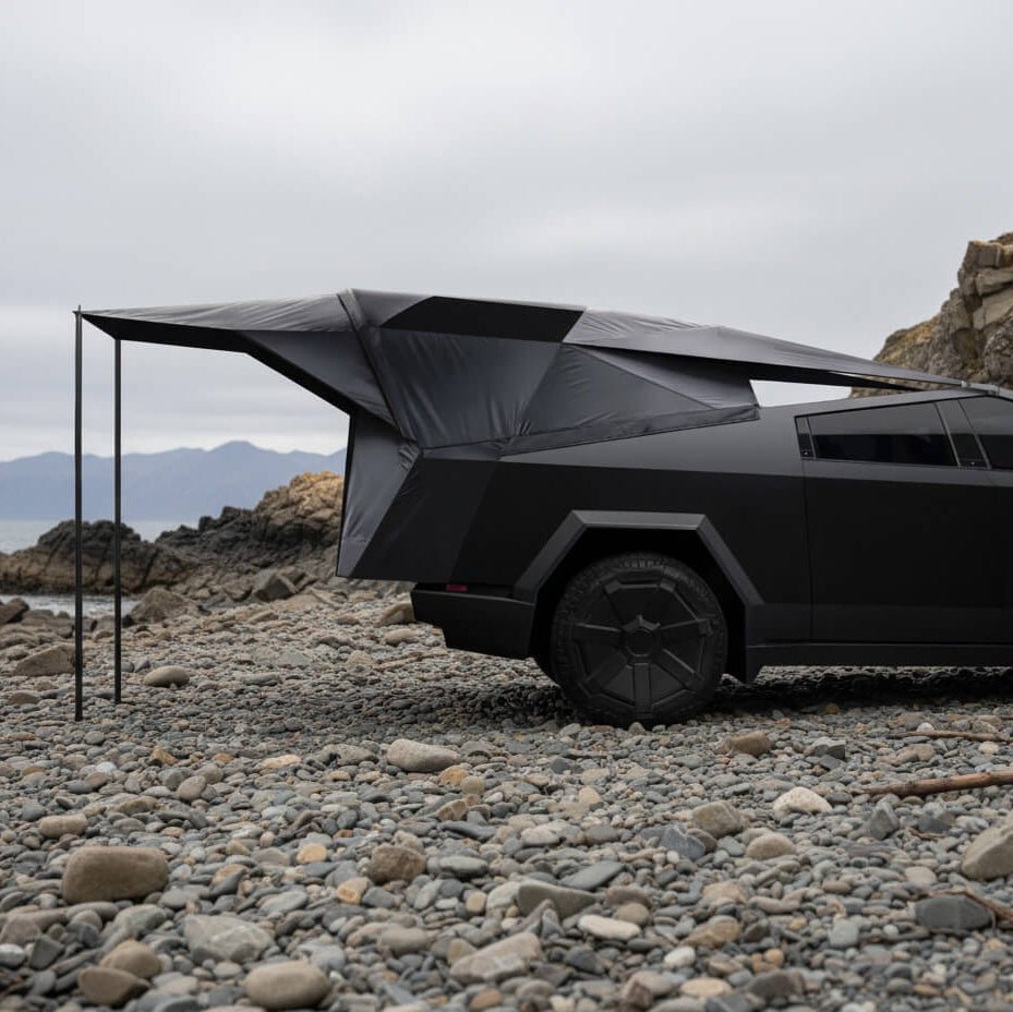 Cybertent Black with Extended Awning for Cybertruck - CyberGearcoCyberGear