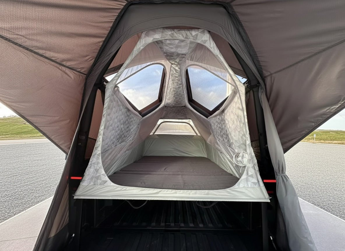 Cybertent Black with Extended Awning for Cybertruck - CyberGearcoCyberGear