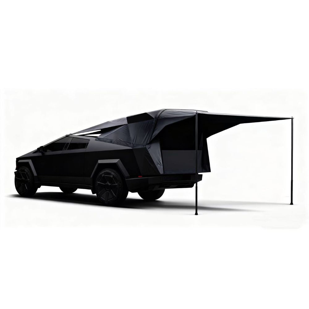 Cybertent Black with Extended Awning for Cybertruck - CyberGearcoCyberGear
