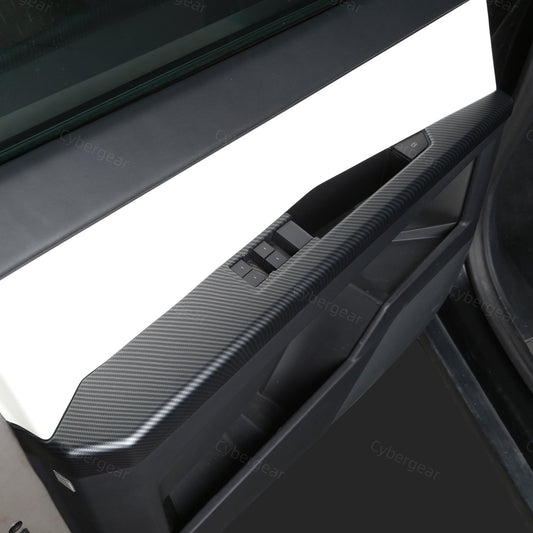 Cybertruck Door Side Carbon Fiber Texture ABS Protection Trim Cover - CyberGearcoCyberGear