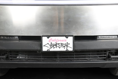 Cybertruck License Plate Holder Removable No Drilling - CyberGearcoCyberGear
