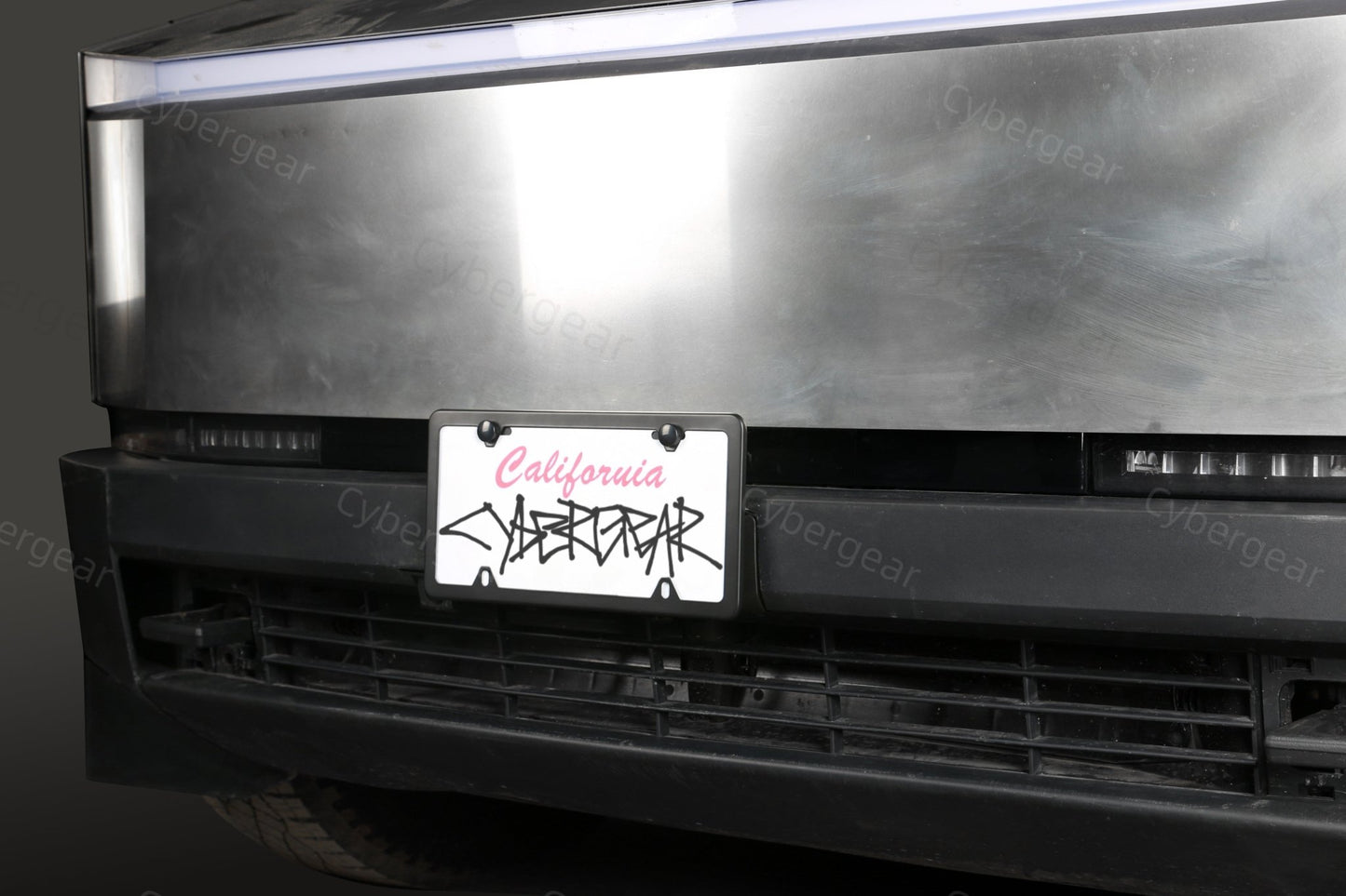 Cybertruck License Plate Holder Removable No Drilling - CyberGearcoCyberGear