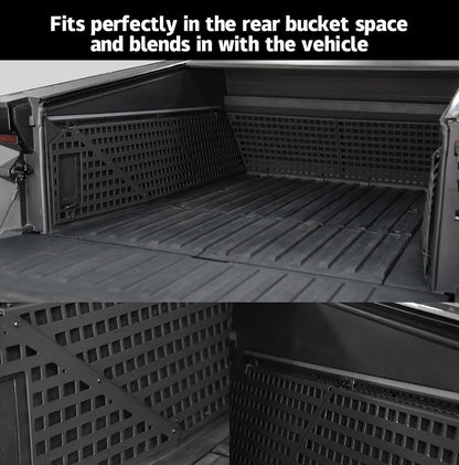Cybertruck Trunk Bed Inner Side Molle Panels Rack System - CyberGearcoCyberGear