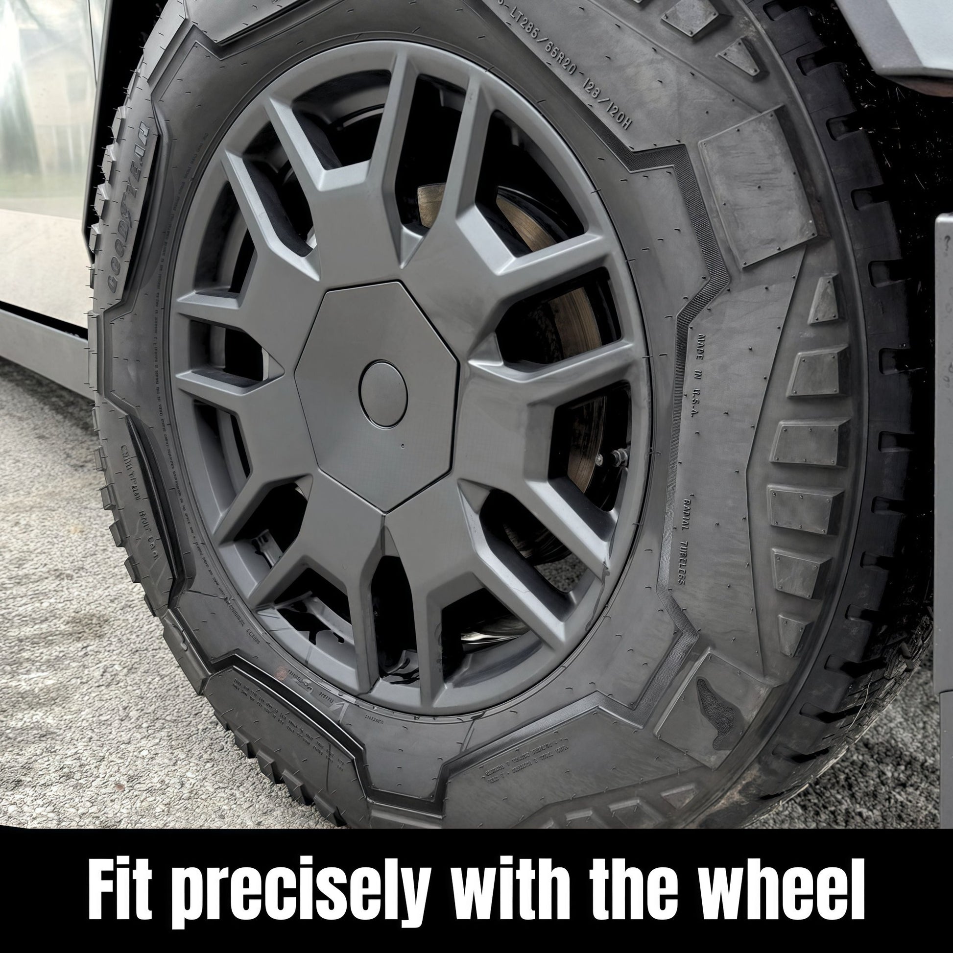 Cybertruck Wheel Center Caps Kit - CyberGearcoCyberGear