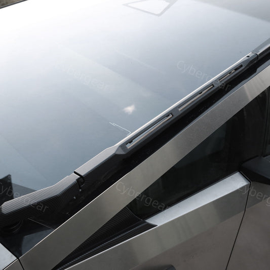 Cybertruck Wiper Carbon Fiber Texture ABS Protection Trim Cover - CyberGearcoCyberGear