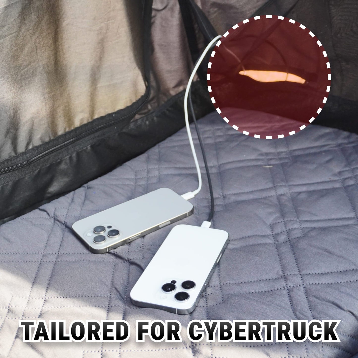 Cybetruck Trunk Tent with Extended Awning for Cybertruck - CyberGearcoCyberGear