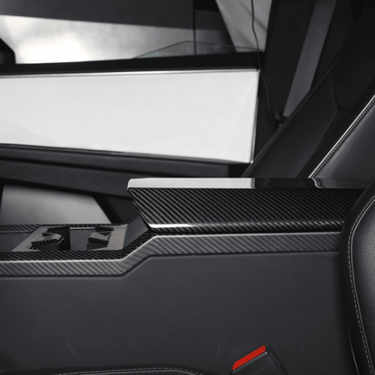 [Real Carbon Fiber] Armrest Cover For Cybertruck - CyberGearcoCyberGear