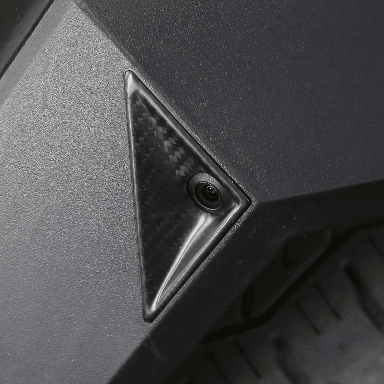 [Real Carbon Fiber] Fender Camera Decorative Cover For Cybertruck - CyberGearcoCyberGear