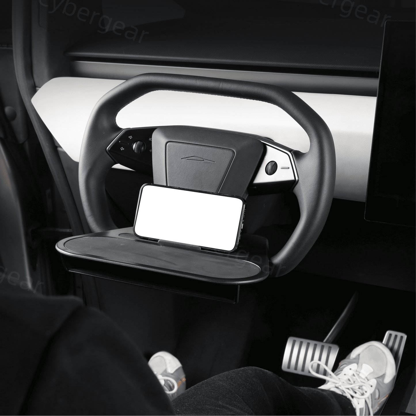 Removable Steering Wheel Tray for Cybertruck - CyberGearcoCyberGear