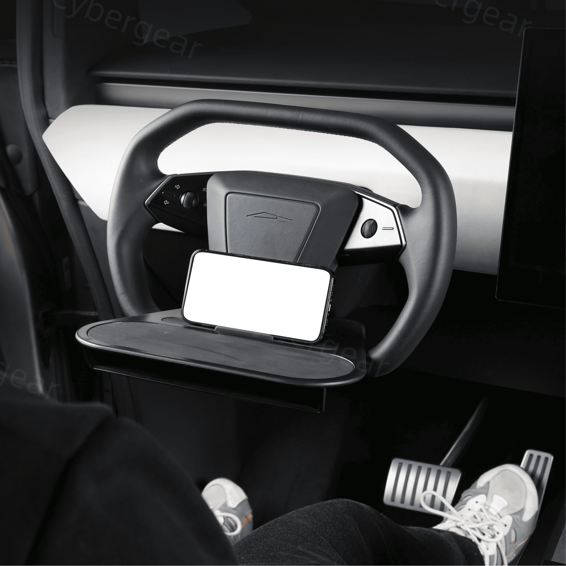 Removable Steering Wheel Tray for Cybertruck - CyberGearcoCyberGear