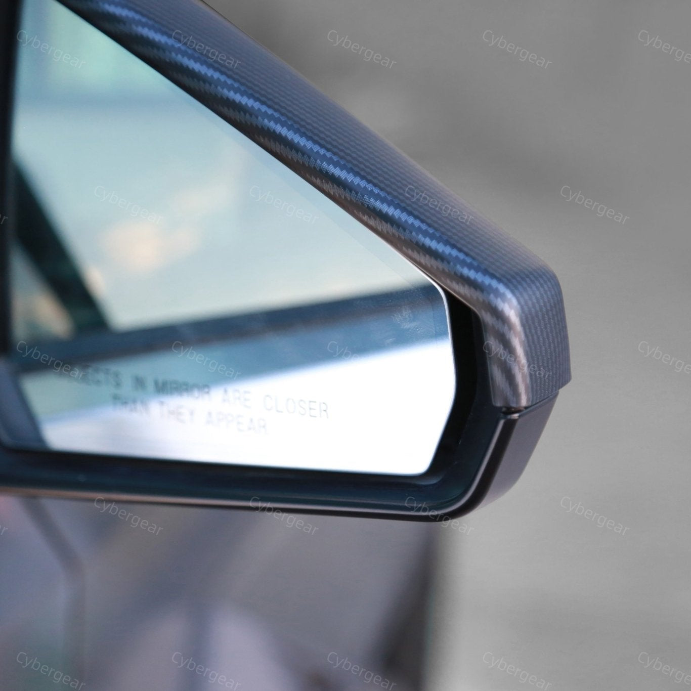 Tesla Cybertruck ABS Carbon Fiber Texture Side Mirror Cap Rearview Protective Cover Set of 2 - CyberGearcoCyberGear