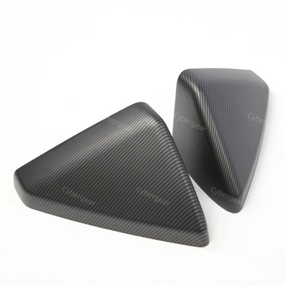 Tesla Cybertruck ABS Carbon Fiber Texture Side Mirror Cap Rearview Protective Cover Set of 2 - CyberGearcoCyberGear