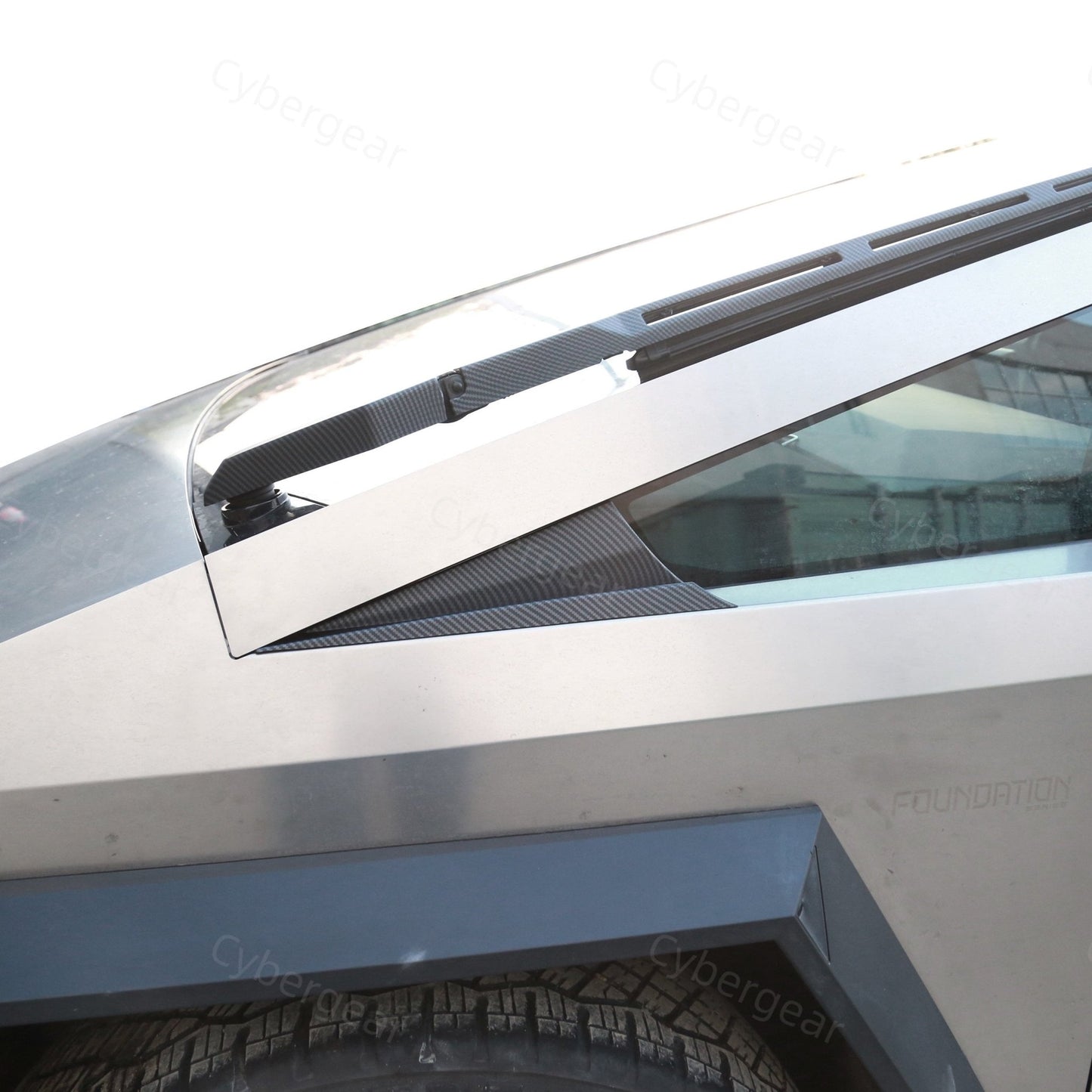 Tesla Cybertruck Carbon Fiber Texture ABS Protection Trim Cover - CyberGearcoCyberGear