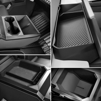 Tesla Cybertruck Center Console Organizer Storage Solution Set - CyberGearcoCyberGear