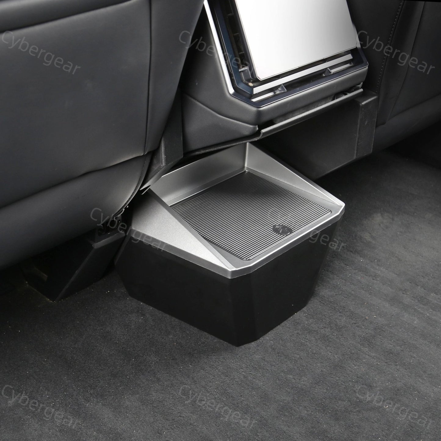 Tesla Cybertruck Center Floor Organizer & Trash Bin - CyberGearcoCyberGear