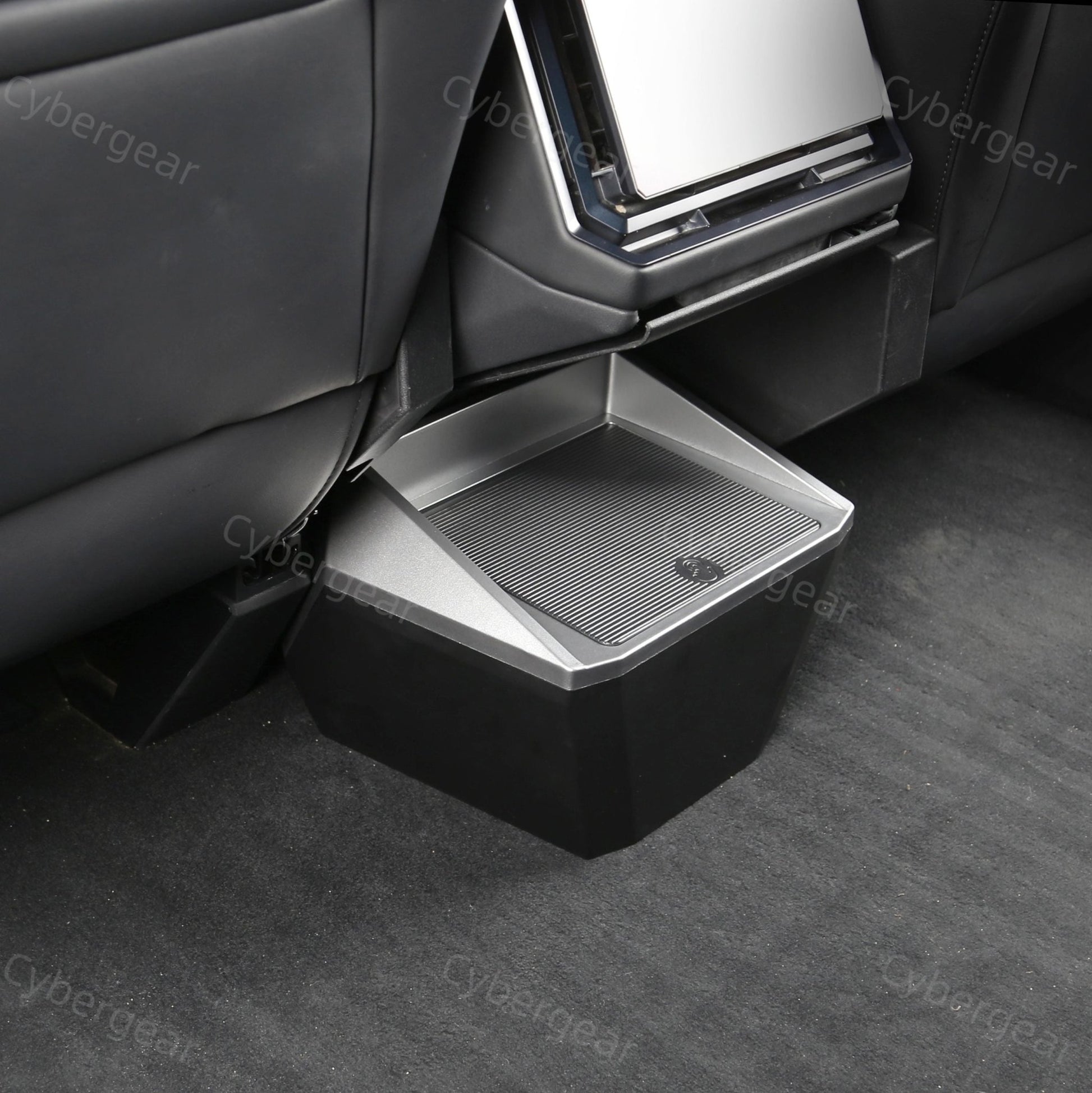 Tesla Cybertruck Center Floor Organizer & Trash Bin - CyberGearcoCyberGear