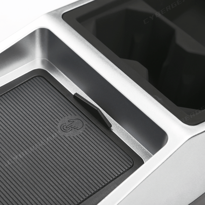 Tesla Cybertruck Center Floor Organizer & Trash Bin - CyberGearcoCyberGear