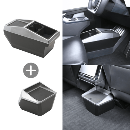 Tesla Cybertruck Center Floor Organizer & Trash Bin - CyberGearcoCyberGear