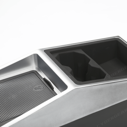 Tesla Cybertruck Center Floor Organizer & Trash Bin - CyberGearcoCyberGear