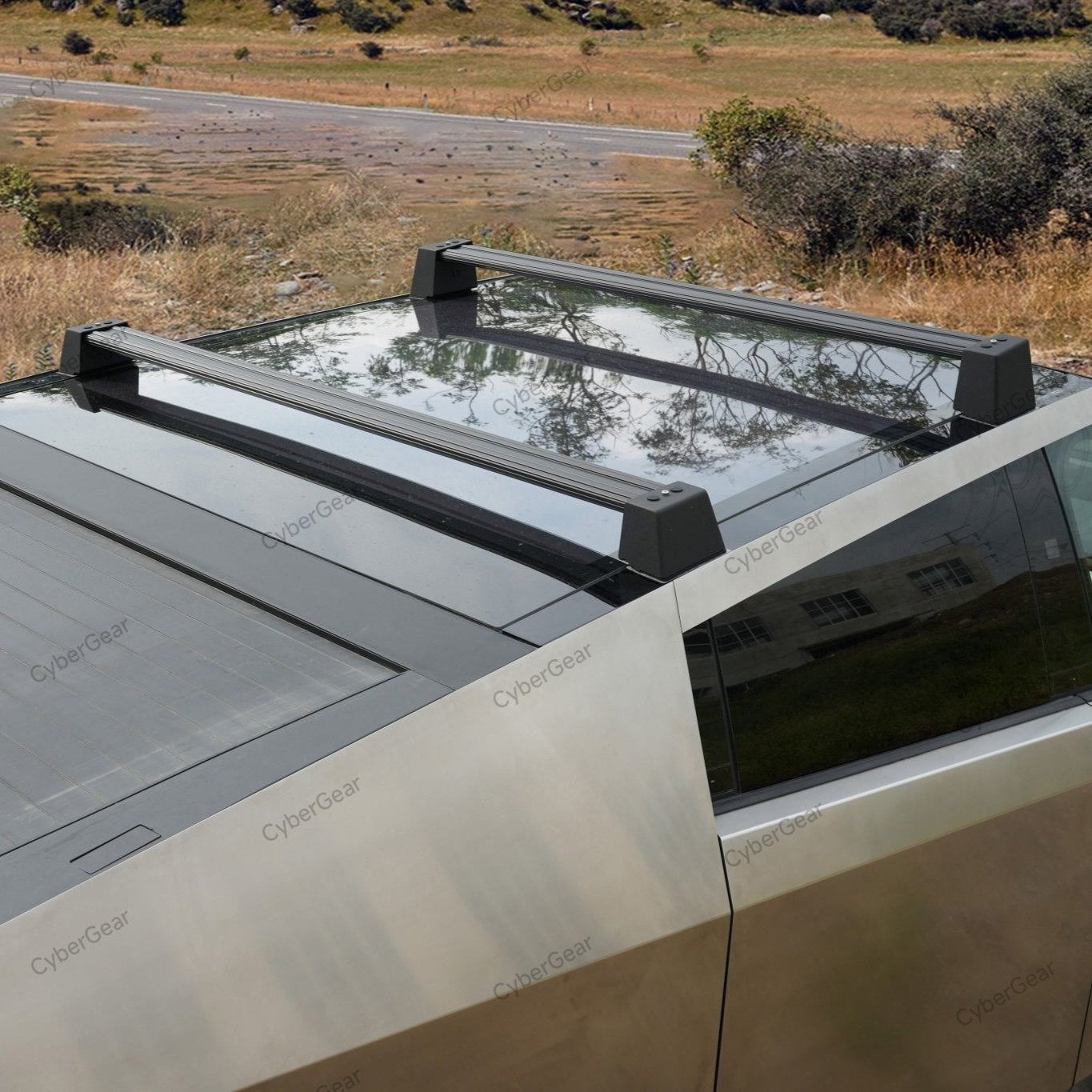 Tesla Cybertruck Crossbar Roof Rack Cargo Rack Carrier - CyberGearcoCyberGear