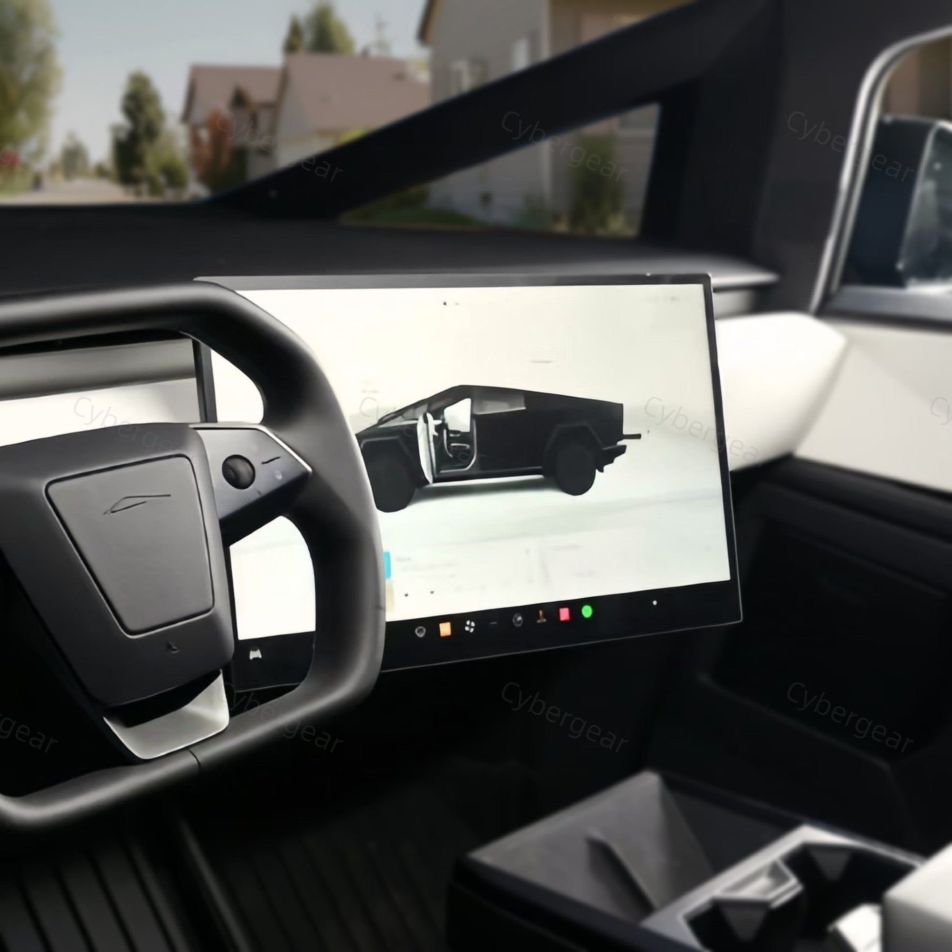 Tesla Cybertruck Dashboard Screen Swivel Tilt Mount Rotating Kit - CyberGearcoCyberGear