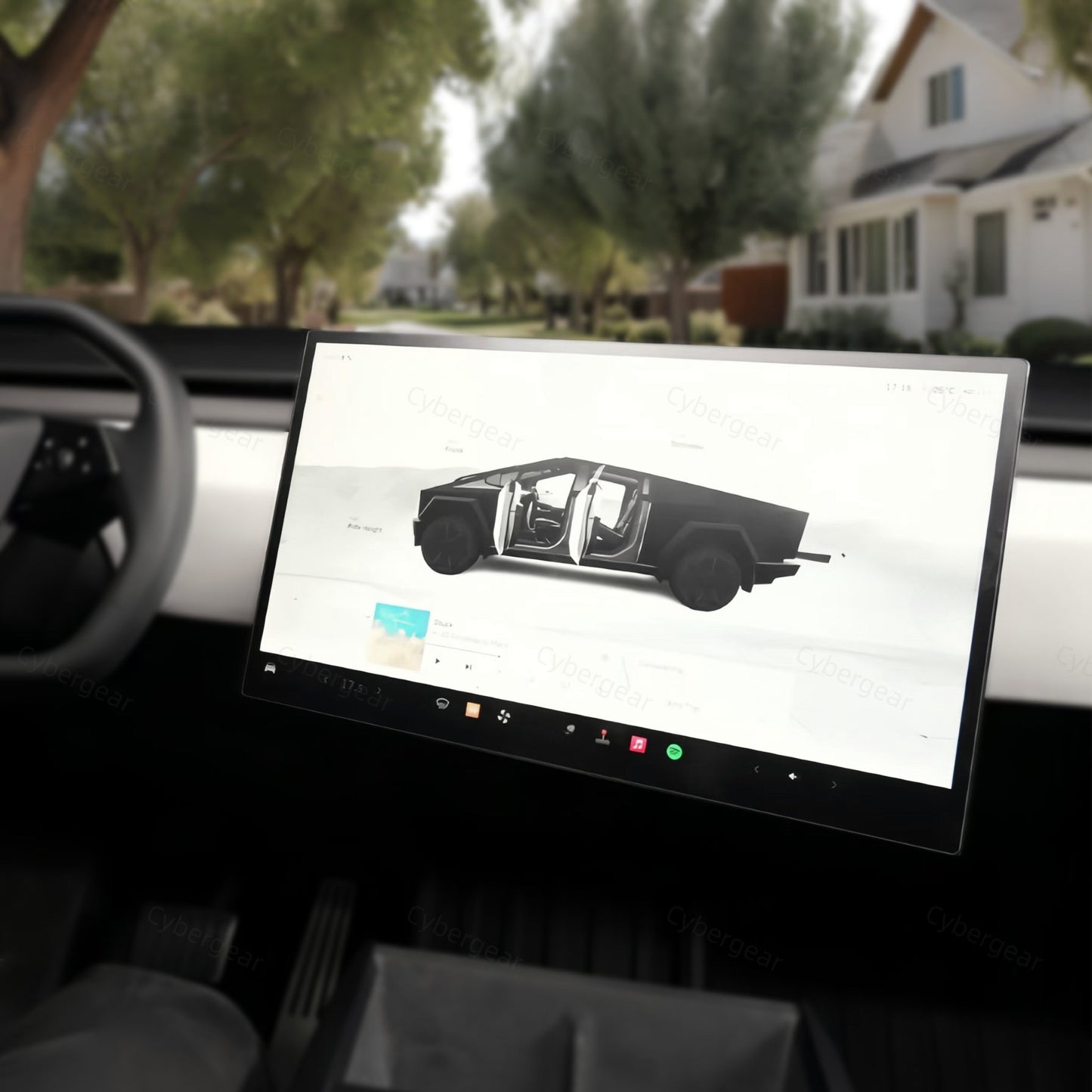 Tesla Cybertruck Dashboard Screen Swivel Tilt Mount Rotating Kit - CyberGearcoCyberGear