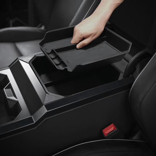 Tesla Cybertruck Double Layber Console Organizer - CyberGearcoCyberGear