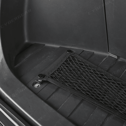 Tesla Cybertruck Front Trunk Anti - Roll L - Track Cargo Net - CyberGearcoCyberGear