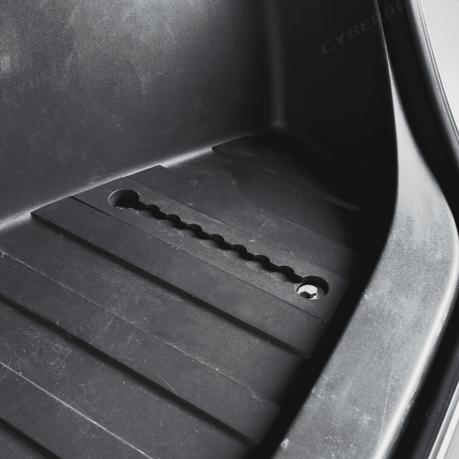 Tesla Cybertruck Front Trunk Anti - Roll L - Track Cargo Net - CyberGearcoCyberGear