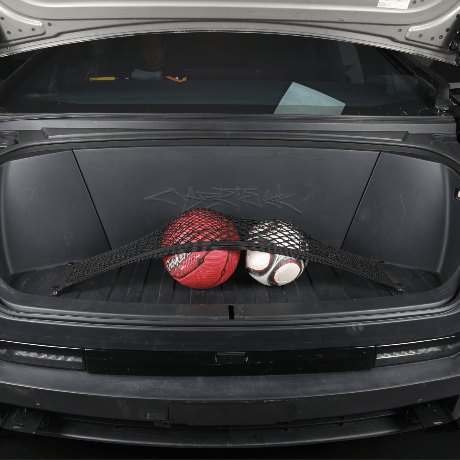 Tesla Cybertruck Front Trunk L - Track + Cargo Net - CyberGearcoCyberGear