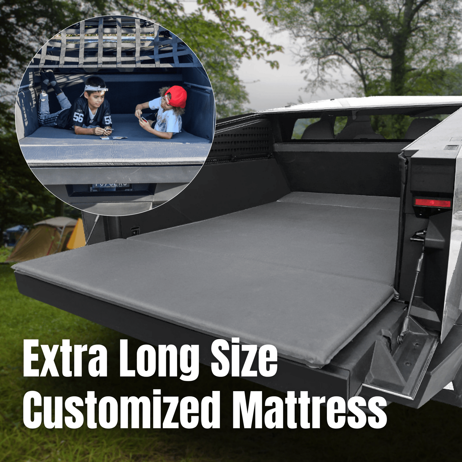 Tesla Cybertruck Inflatable Air Mattress & Self - inflating cushion - CyberGearcoCyberGear