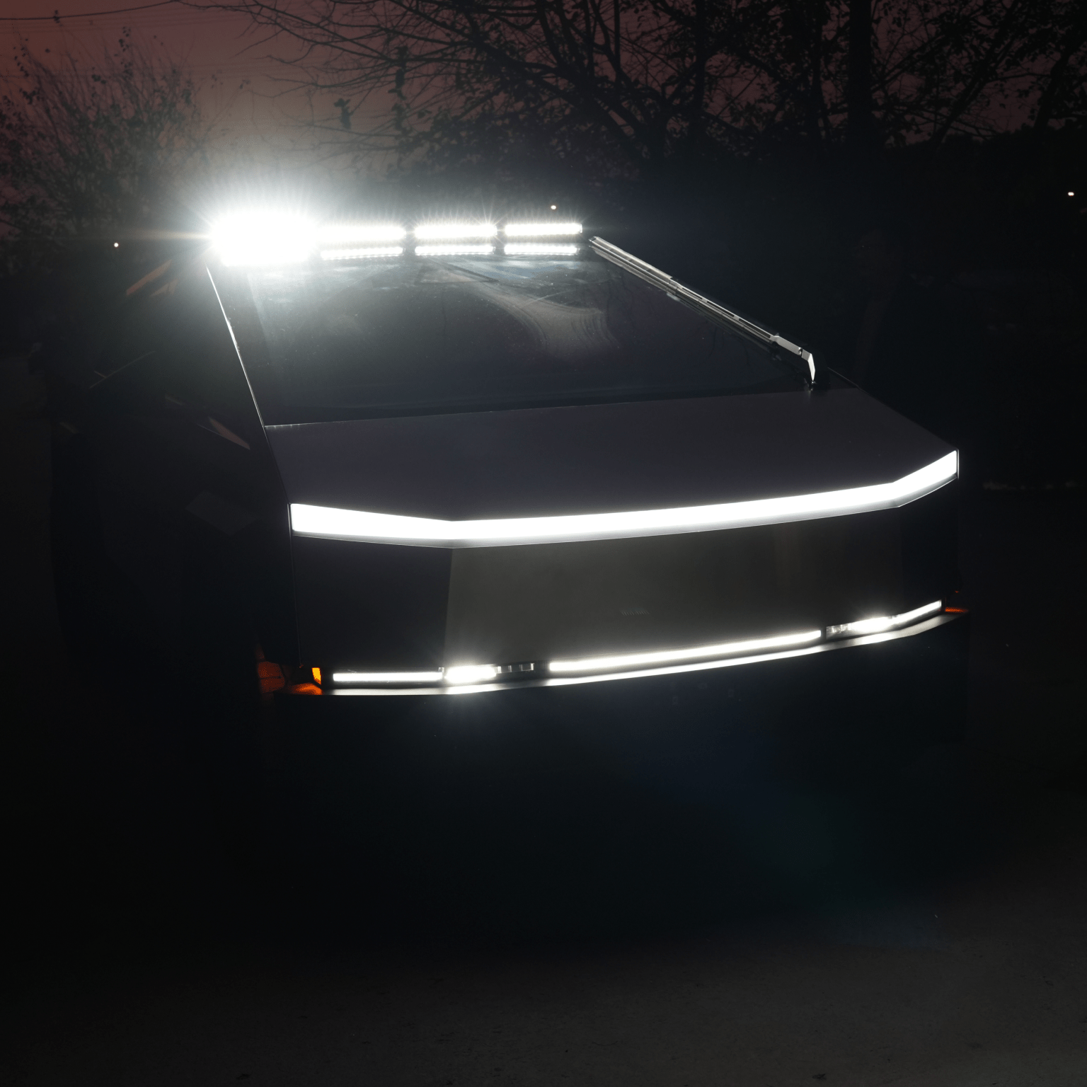 Tesla Cybertruck LED Light Bar Off - Road Overland Roof Top Lighting Bar - CyberGearcoCyberGear