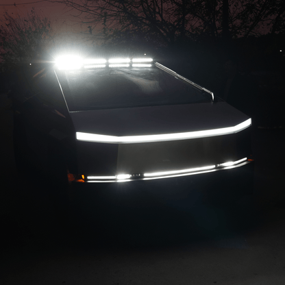 Tesla Cybertruck LED Light Bar Off - Road Overland Roof Top Lighting Bar - CyberGearcoCyberGear