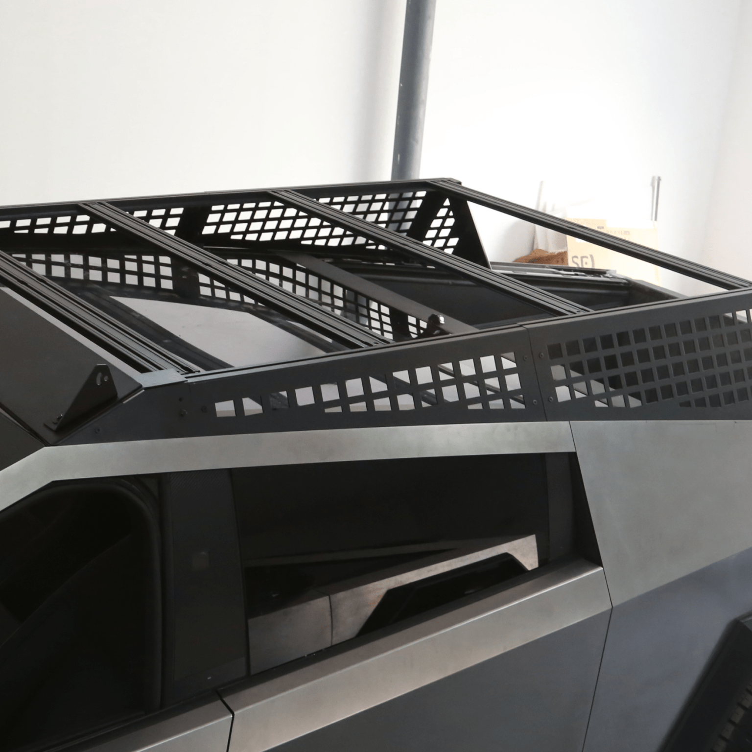 Tesla Cybertruck Overland Bed Rack System Trucks Bed Rails with Light Bar - CyberGearcoCyberGear