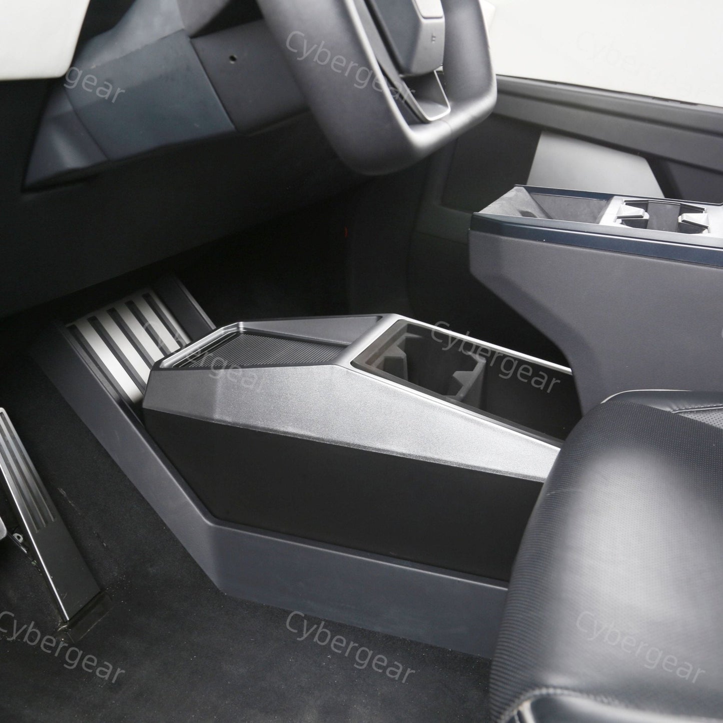 Tesla Cybertruck Rear Storage Box & Trash Can - CyberGearcoCyberGear