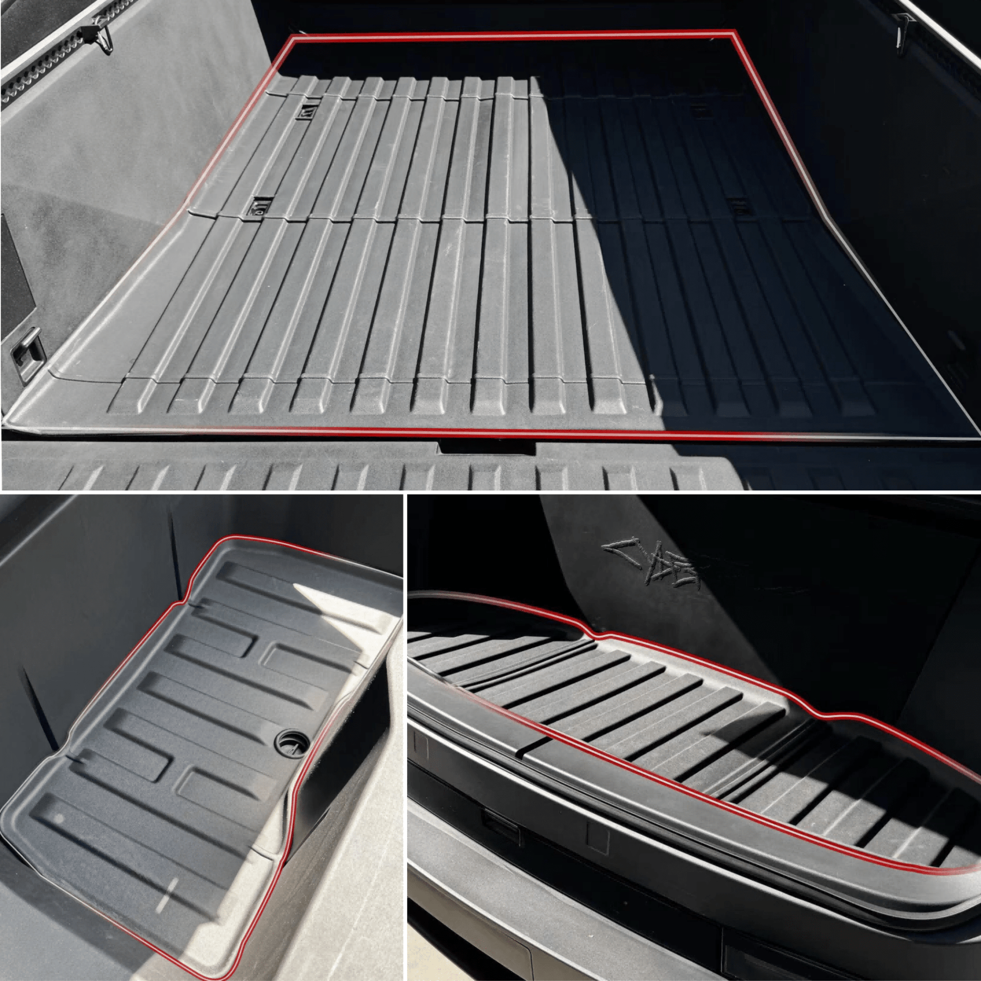 Tesla Cybertruck Trunk Bed Mat Set - CyberGearcoCyberGear